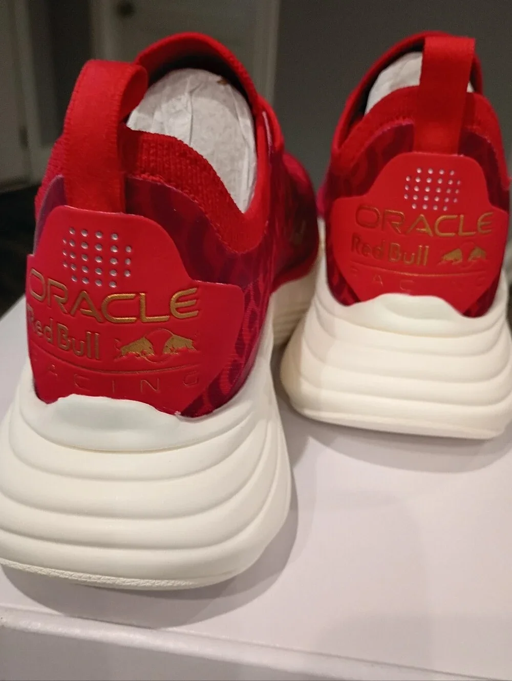 APL & Red Bull Racing Women's Red & Gold Sneakers Size 5.5 New